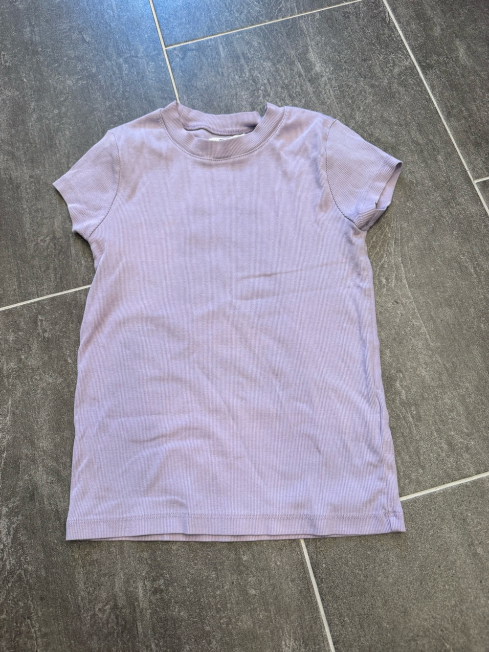 Madewell Lavender Short Sleeve Crewneck Tee